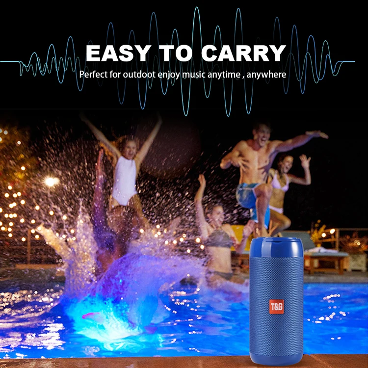 Portable wireless speaker tg113c camping light radio wireless microphone tws portable bass waterproof party bluetooth speaker - ANKUX.COM
