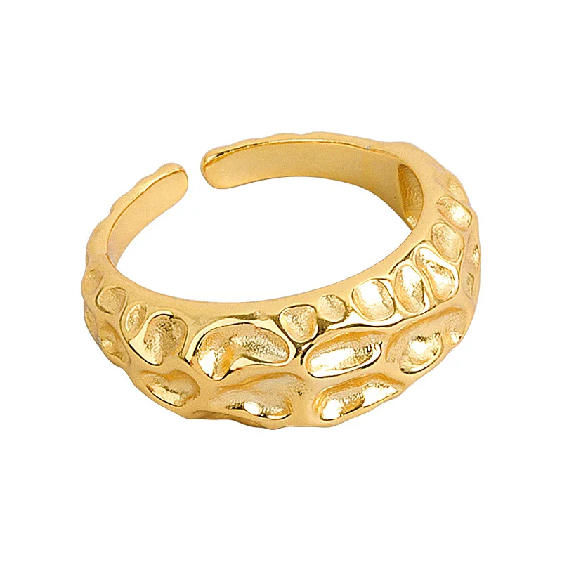 

2021 Sailing Jewelry Irregular Bump Open Ring Womens Irregular Bump Ring Irregular Bump Open Ring, Gold/silver