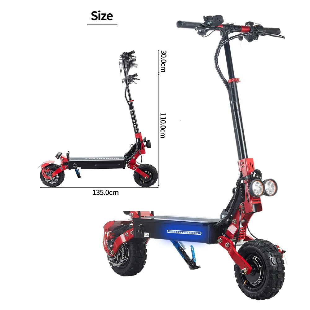 

Free Shipping Eu warehouse Long Range powerful 1200w 2400w dual motor electric scooter