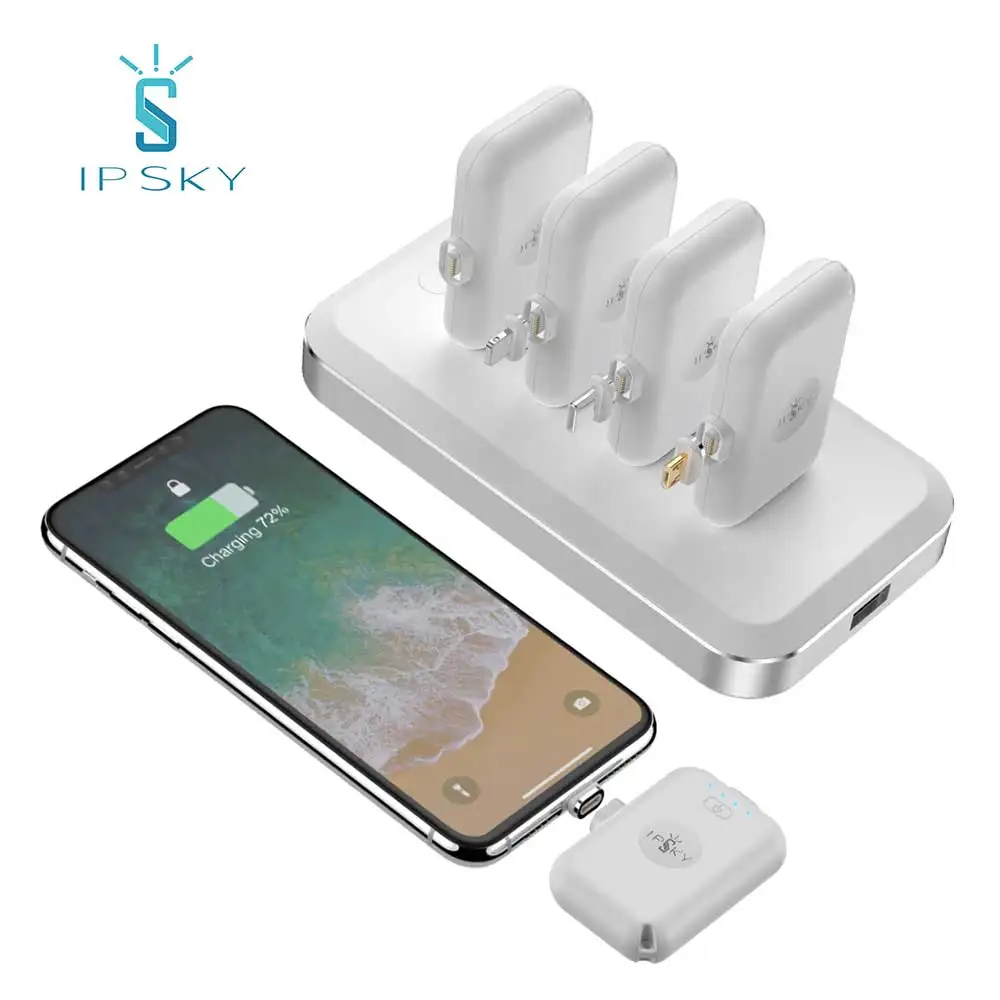 

Wholesale IPSKY gift set promotional mobile strong led mini 1200mah powerbank 12800mah Mini power banks