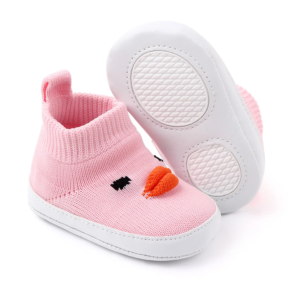 Baby Toddler First Walking Sock Shoes for Girls Boys Soft Sole Non Slip Cotton Mesh Slip-on Sneakers factory