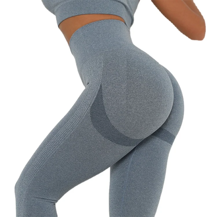 

2021 Hot Selling Women High Waist Scrunch Butt Leggings Running Pants Gym Fitness Yoga Leggings