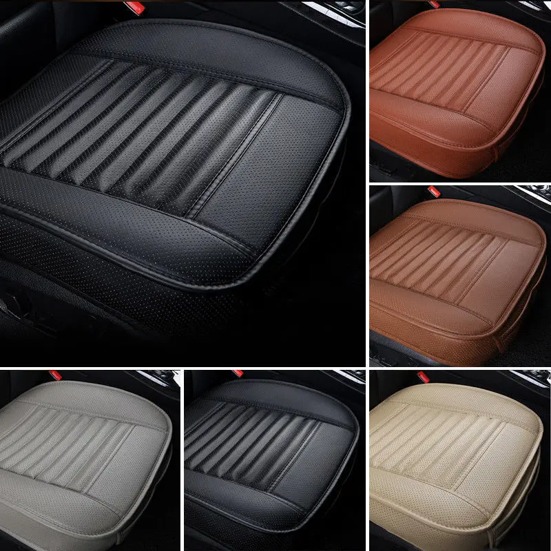 PU Leather Car Rear Back Universal Seat Cover Pad Mat Chair Protector Cushion
