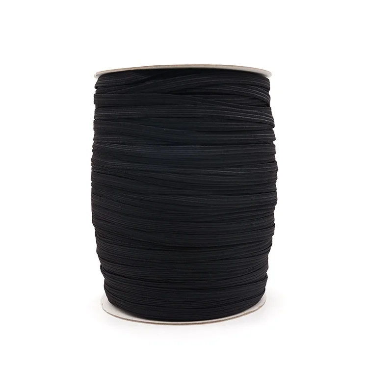 

6MM High Strength Polyester Elastic Webbing Band Small Moq Elastic Strap, Black