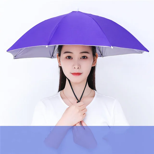 

New Fashion and Convenient Fishing Umbrella Sun Hat Head-Mounted Tea-Picking Culture Canopy Umbrella