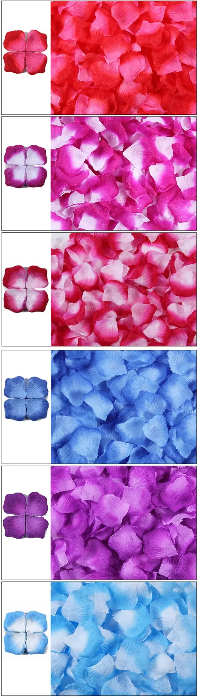 Artificial Silk Rose Flower Petals