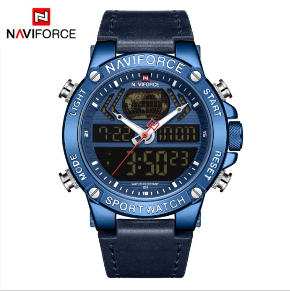 

The new NAVIFORCE 9164 dual display electronic men's watch personality fashion student sports quartz watch, 4 colors