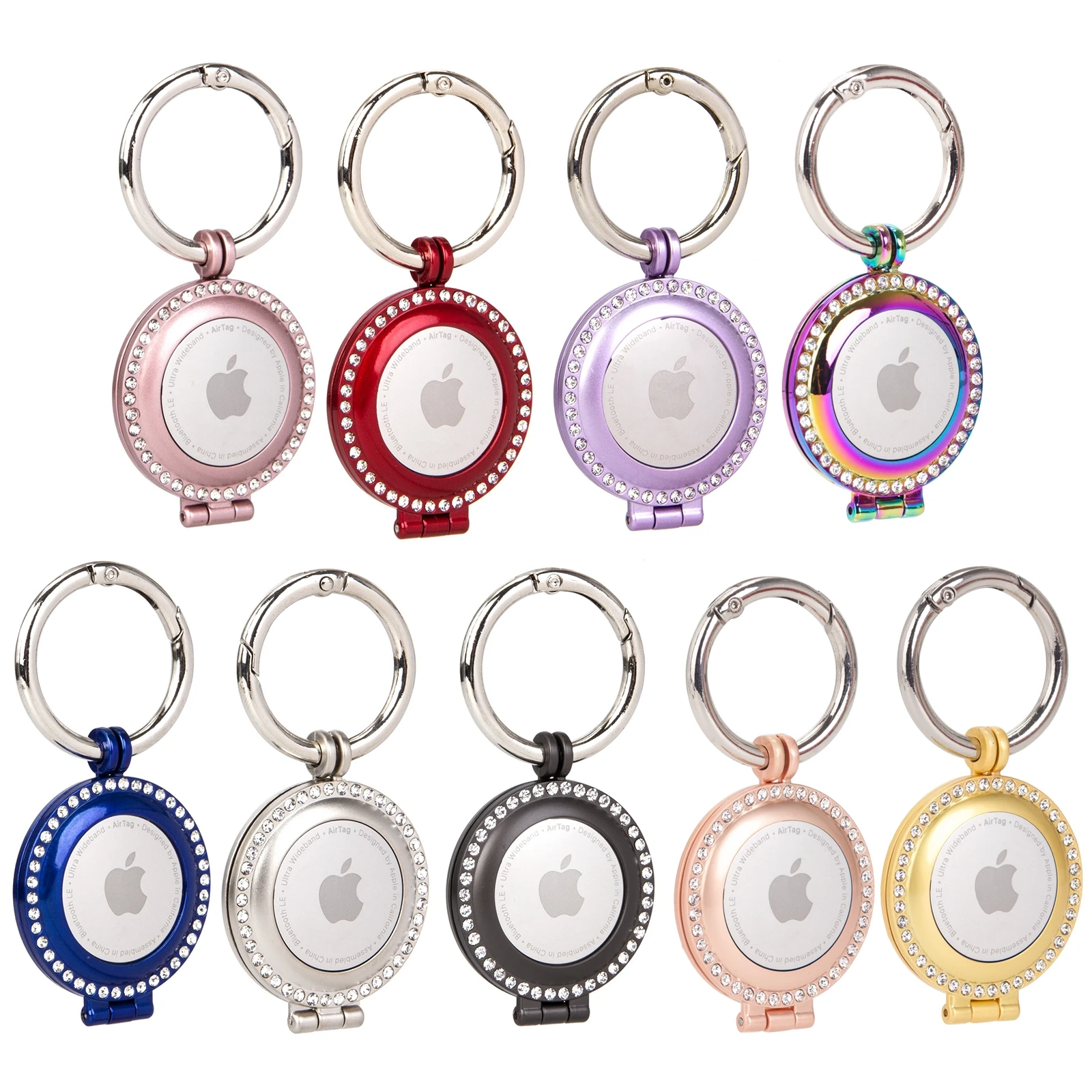 

airtag metal case Aluminum alloy airtag accessories Hollow protection tracker Amazon hot selling airtag case/holder