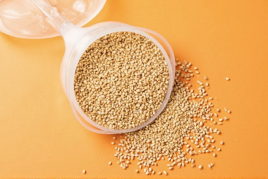 Scientific illustration showing fenugreek seeds and their phytoestrogen compounds
