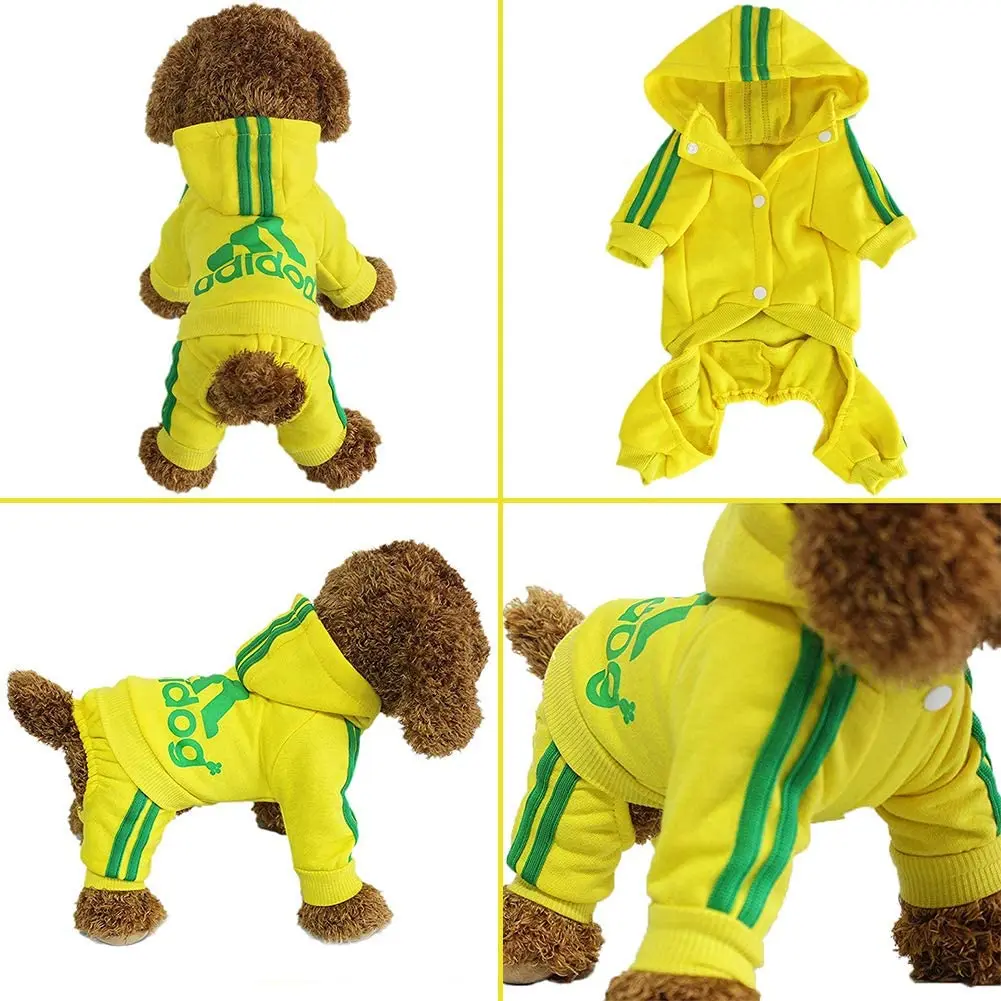 

QC China pet apparel wholesale dog clothing winter warm cotton Coat dog t Shirt Solid Sweatshirt dog hohdie set puppy clothes