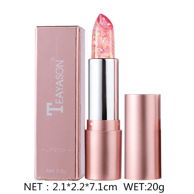 

Glitter transparent color changing lipstick private label fashion waterproof lip stick