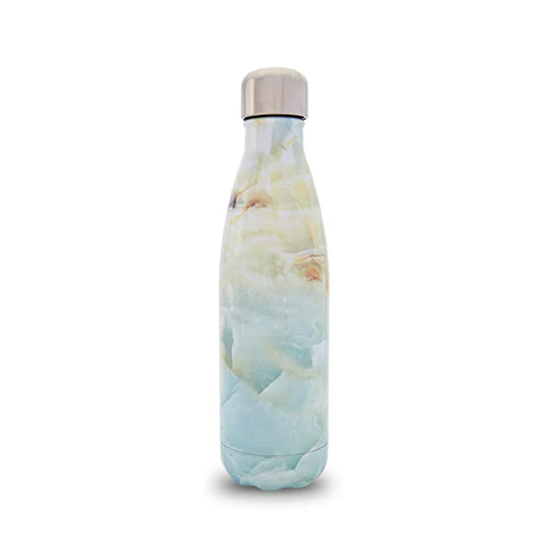 

High Quality D/W Insulated Electroplated Copper Rose Gold Cola Shape Stainless Steel Vacuum Water Bottle In Bluk