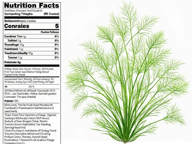 Dill Weed Nutrition Facts: Complete Nutritional Profile