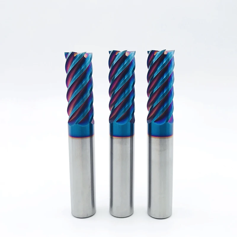 Jr103 Hrc65 Carbide Multi Flutes Finishing Process 6 Flute End Mill For