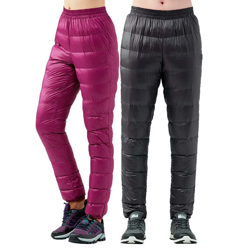 

custom logo puff jacket down feather outdoor nylon white duck down pants