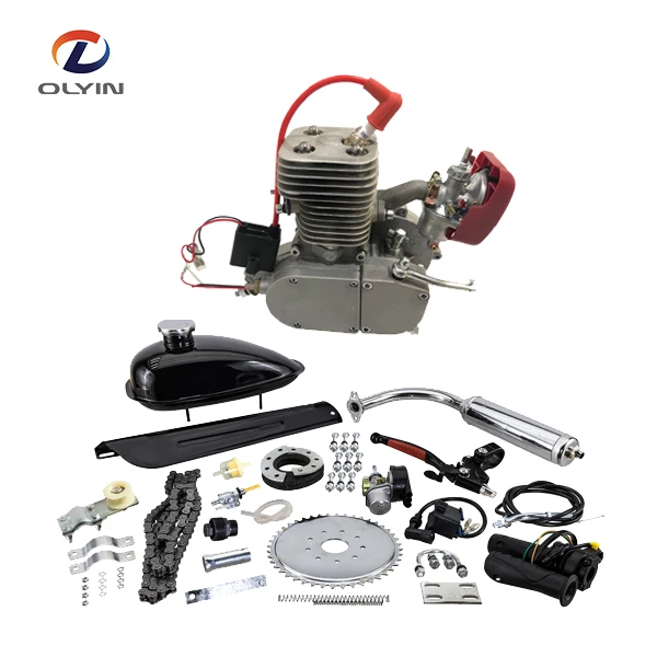 

100cc 2 stroke most powerful bicycle engine, Silver , black or chrome