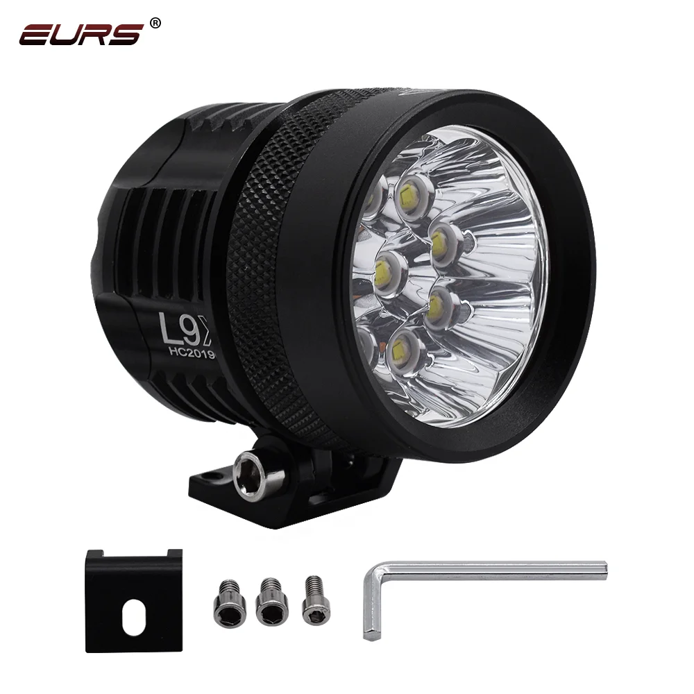 

EURS 90W 60W Universal motorcycle headlights L9X L6X led spotlight L4X motor spot head lights high light Moto Fog DRL lamp led, Cool white