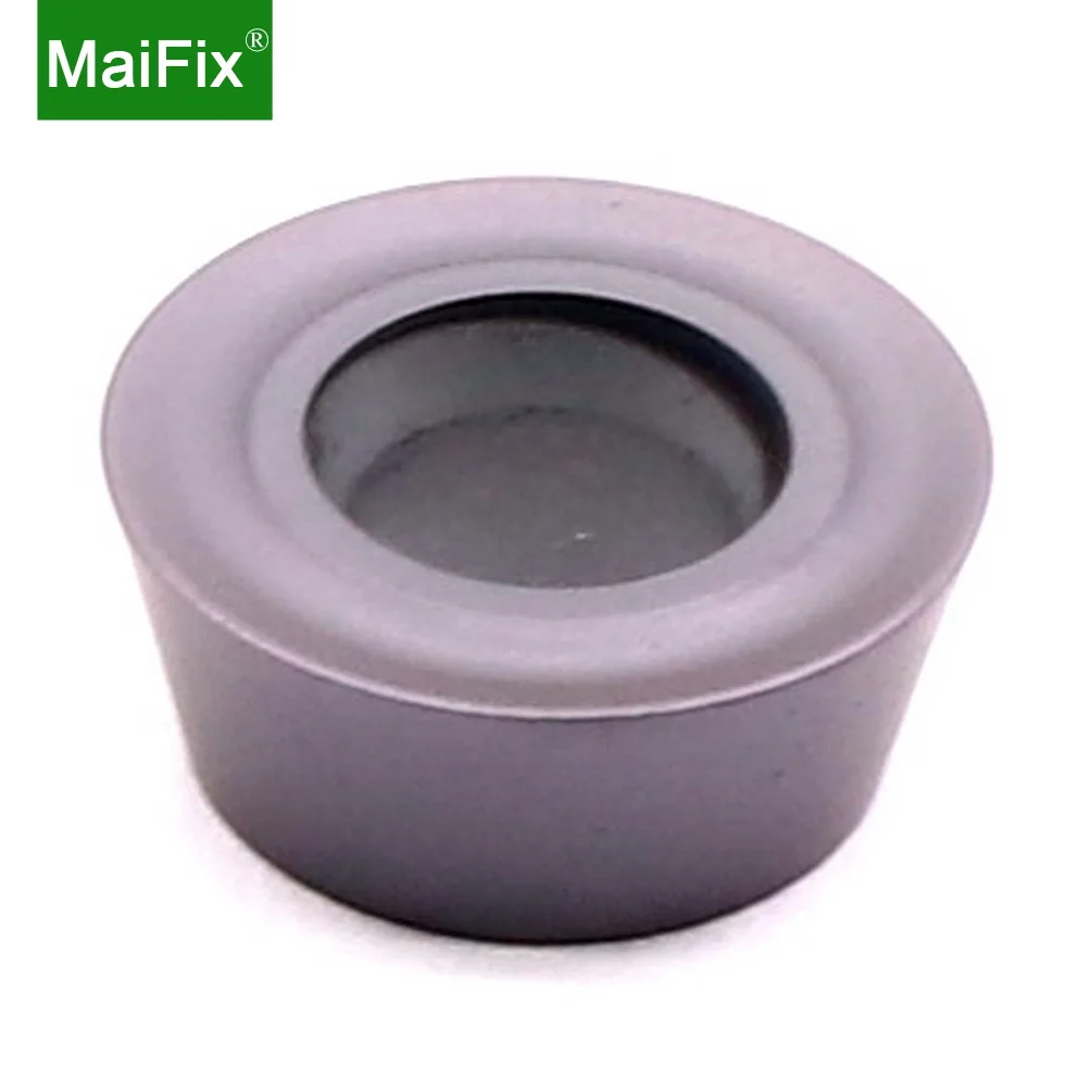 

Maifix 10pcs RDMT 1003 10T3 1204 Round Mill CNC Lathe Cutting Machining Face Milling Cutter Solid Carbide Indexable Inserts