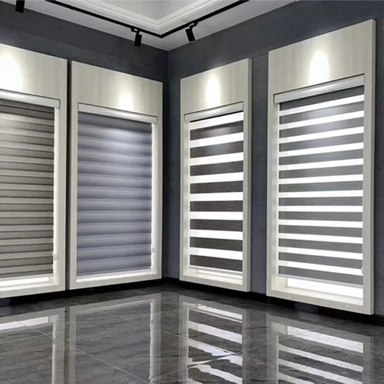 

Motorized and manual zebra blinds for windows