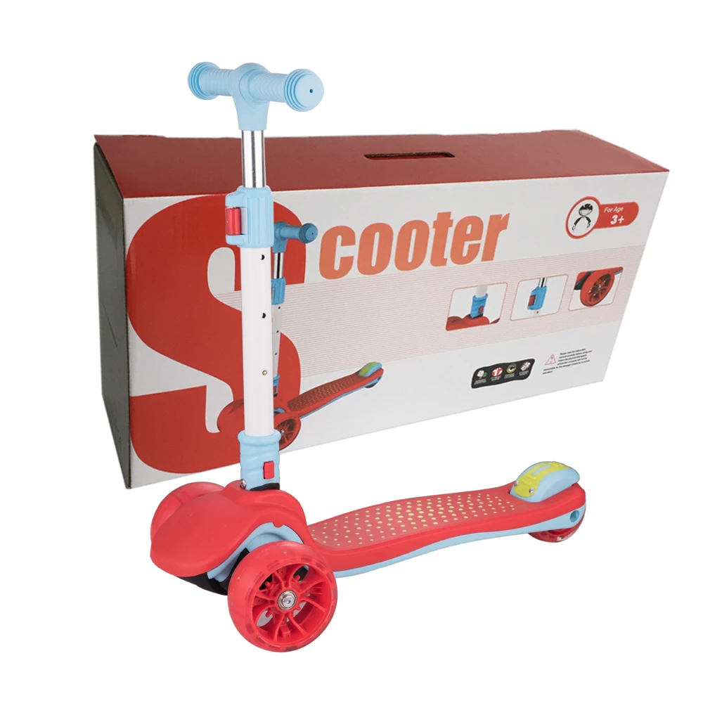 

OEM kids kick scooters for child 3 wheel with light baby scooter foot scooter adjustable and foldable, Customizable