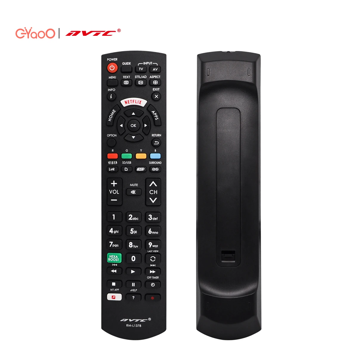 

RM-L1378 NVTC Single Brand Remote Control Universal Smart LED LCD TV Remote Control For Panasonic