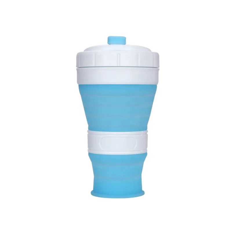 
wholesale Custom Logo foldable plastic reusable silicone sleeve coffee cup 