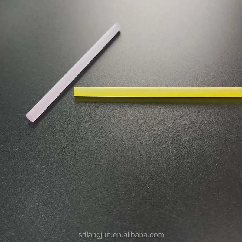 

Top quality laser crystal rods laser bar for yag / diode laser handpiece with yellow pink color in stock