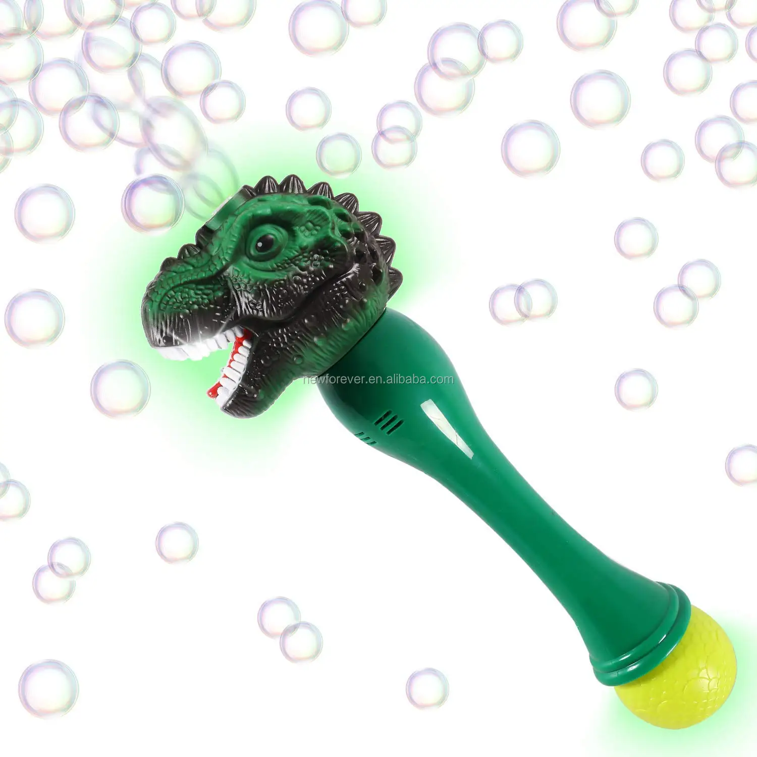 T Rex Dinosaur Wand Bubble Maker Blower Led Flashing Blaster Machine