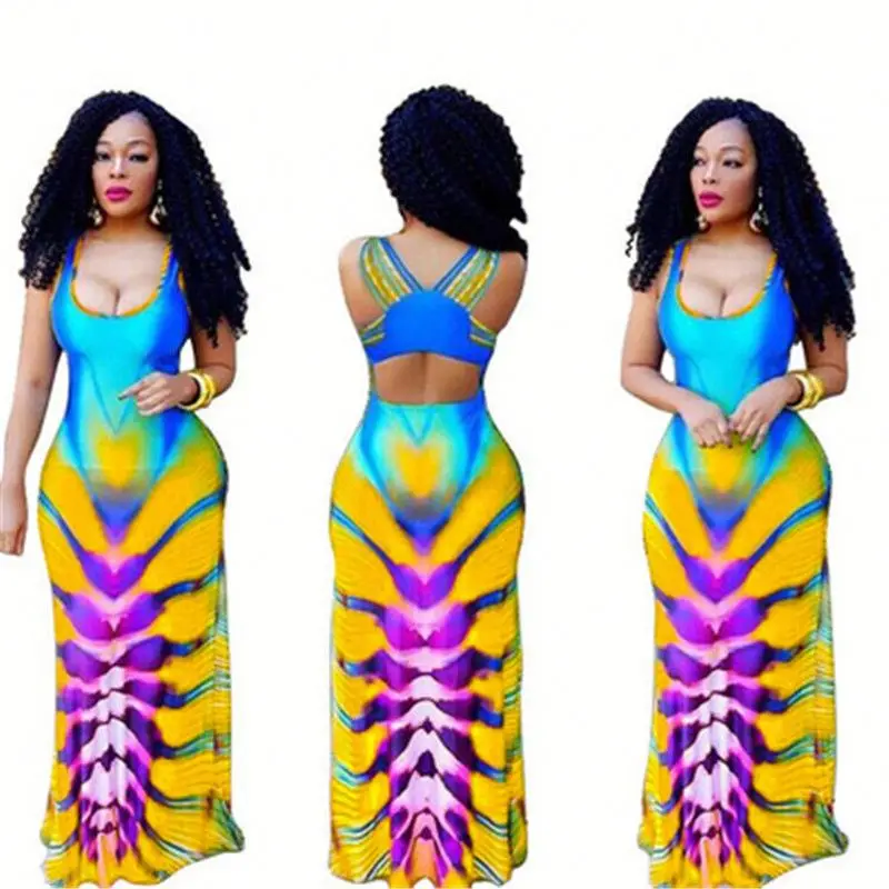 

Women's Printed Dress Fashion Casual Nightclub Dress, Picture