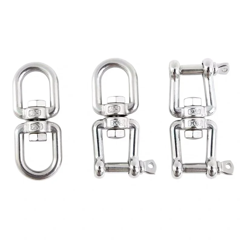 
8-Shaped M6 Stainless Steel Clevis Chain Swivel Jaw-Eye 