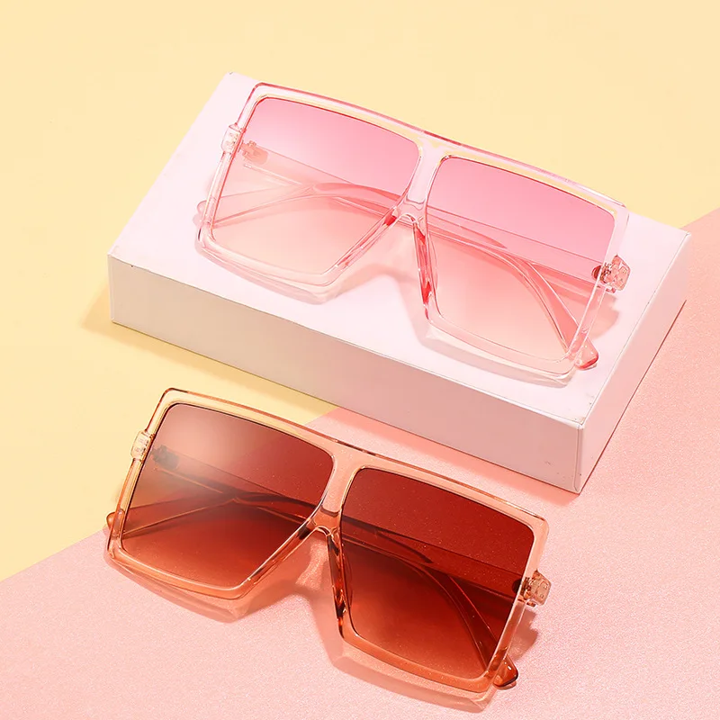 

Outdoor Colorful Shade Fashion Kids Sunglasses UV400 Lens Shades Sunglasses Big Square Frame Eyewear, Mix color or custom colors