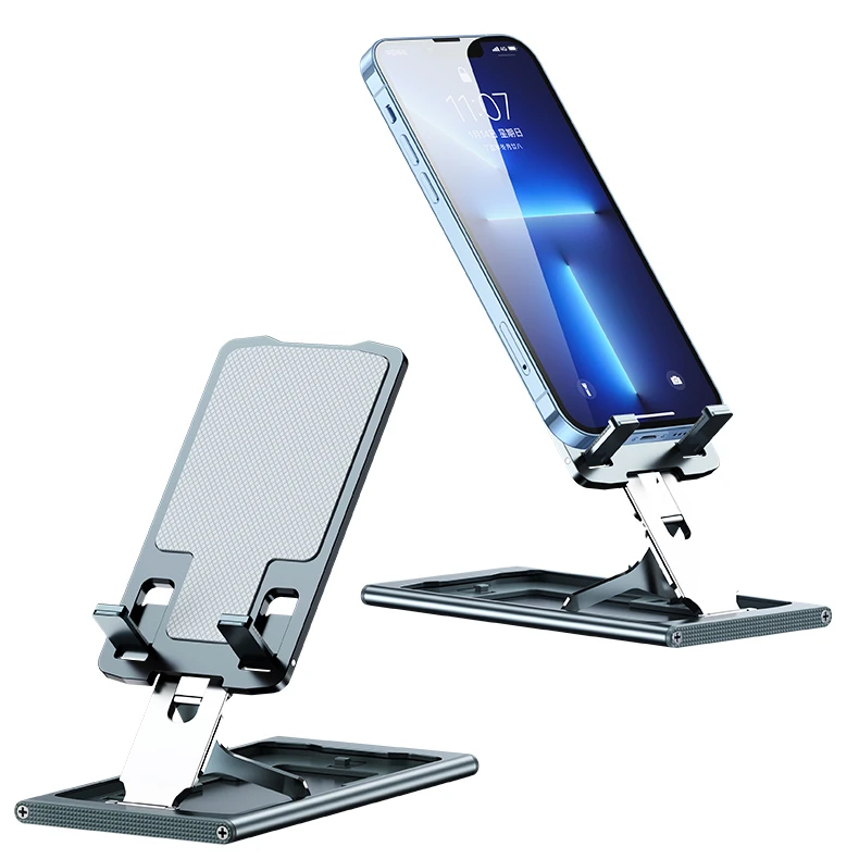 

Telescopic Folding Aluminum Mobile Phone Holder Tablet Universal Mini Desktop Holder