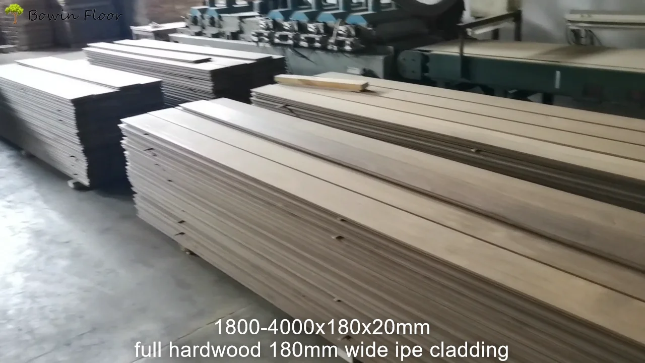 Oiled Finished Brazilian Ipe Cladding Real Wood External Wall Cladding ...