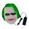 El Wire mask with clown pattern Led mask for dressing up dance Source manufacturers support customized luminous mask