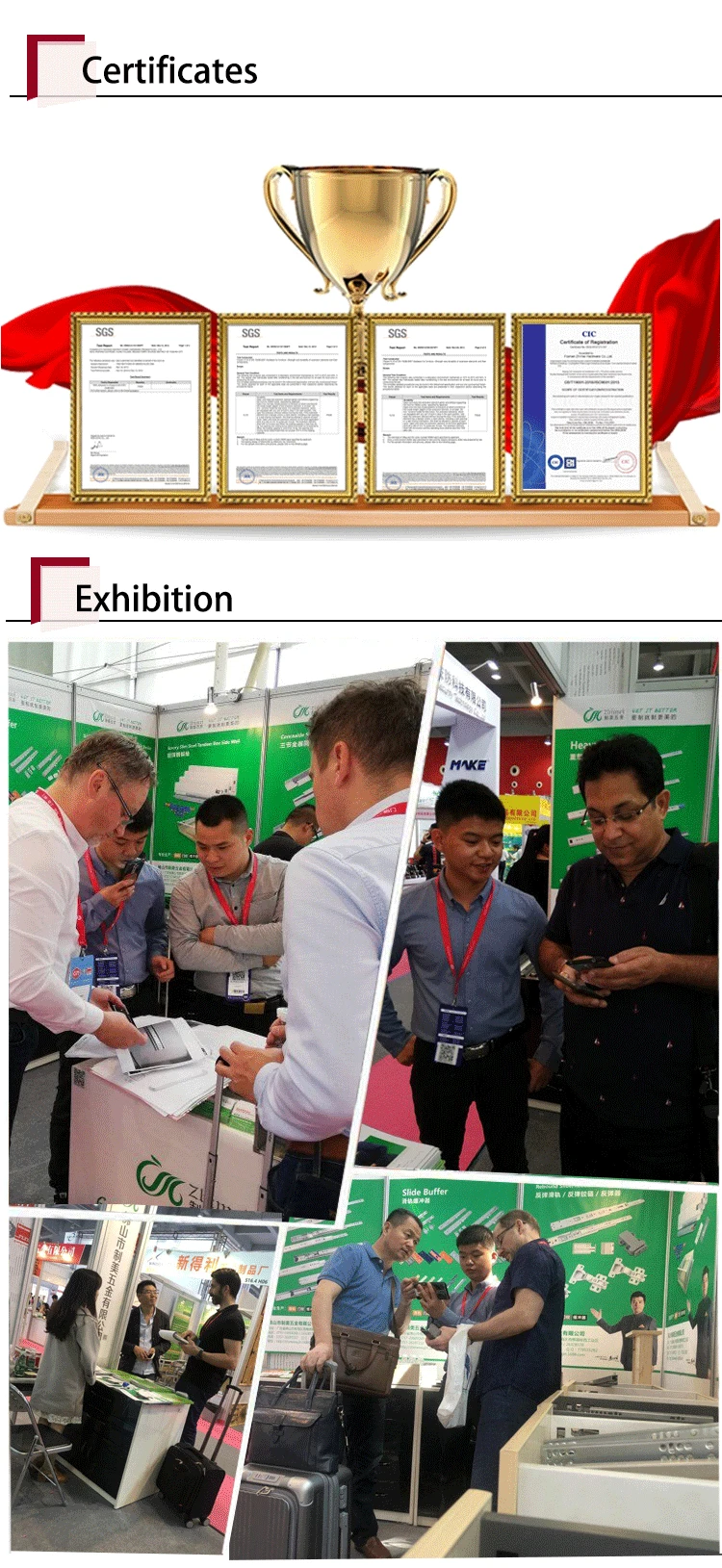 45MM Ordinary  Electrophoresis Tool Box Drawer Slides,Ball Bearing Slide For Furniture Cabinet