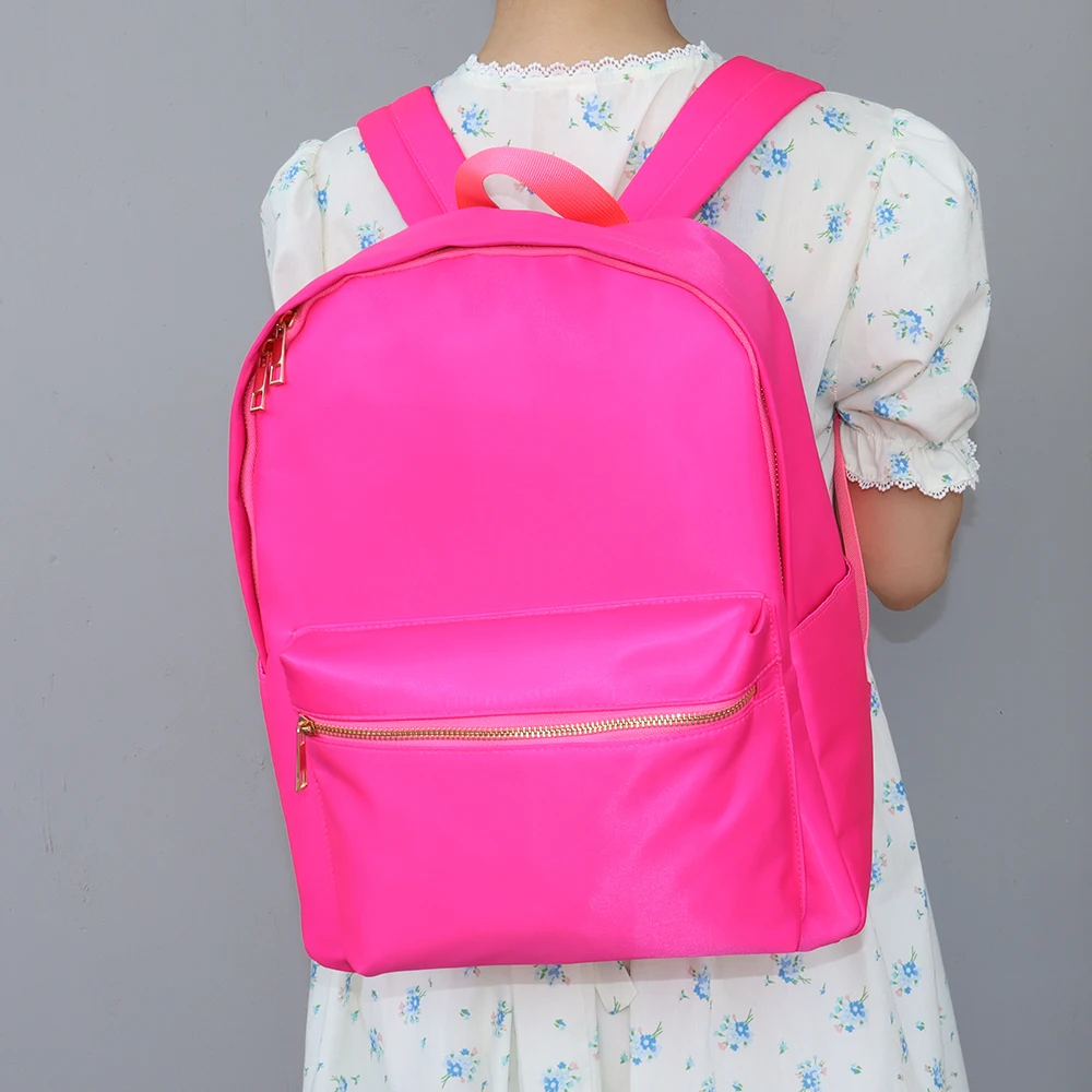 Keymay 11 Colors Custom Eco Friendly Portable Travel Children Books Nylon School Backpack Bag School Backpack Bag Kids