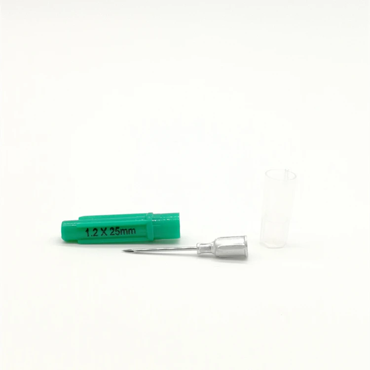 
1.2mm*25mm Disposable Aluminium Hub Veterinary Needle 
