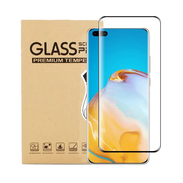 

For Huawei P40 Screen Protector,XINGE 3D Curved Full Coverage Tempered Glass Screen Protector Film For Huawei P40 Pro, Black