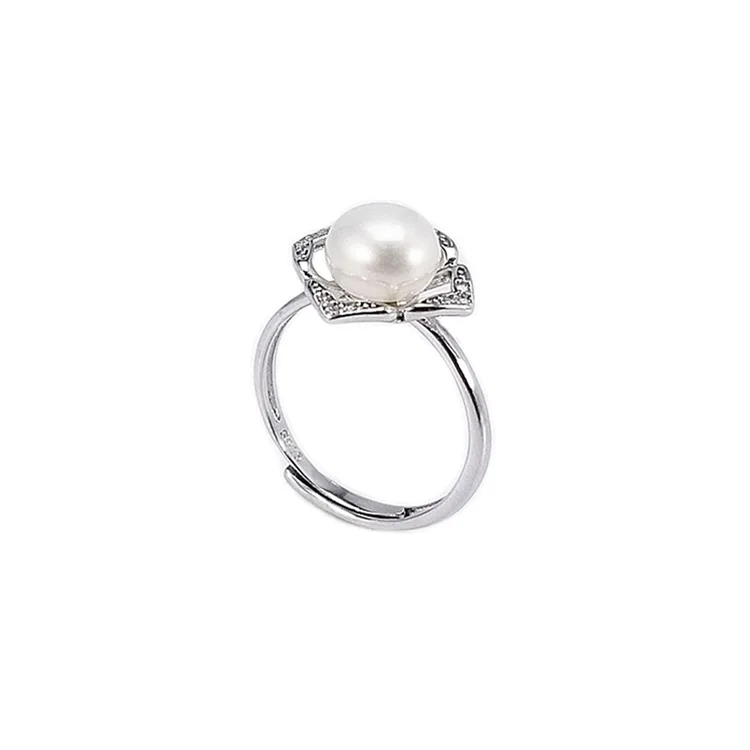 

2020 New Arrival 925 Silver Female Fashion Creative Pearl Ring For Wholesale