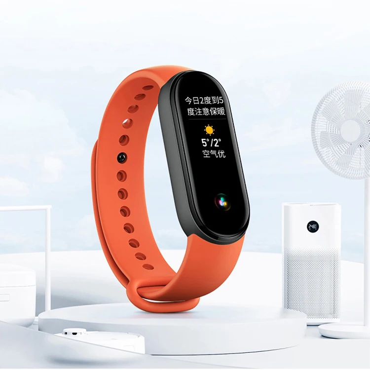 

New Smart Bracelet Replacement Rubber Wristband Strap For Xiaomi Mi Band 6 Strap, Optional
