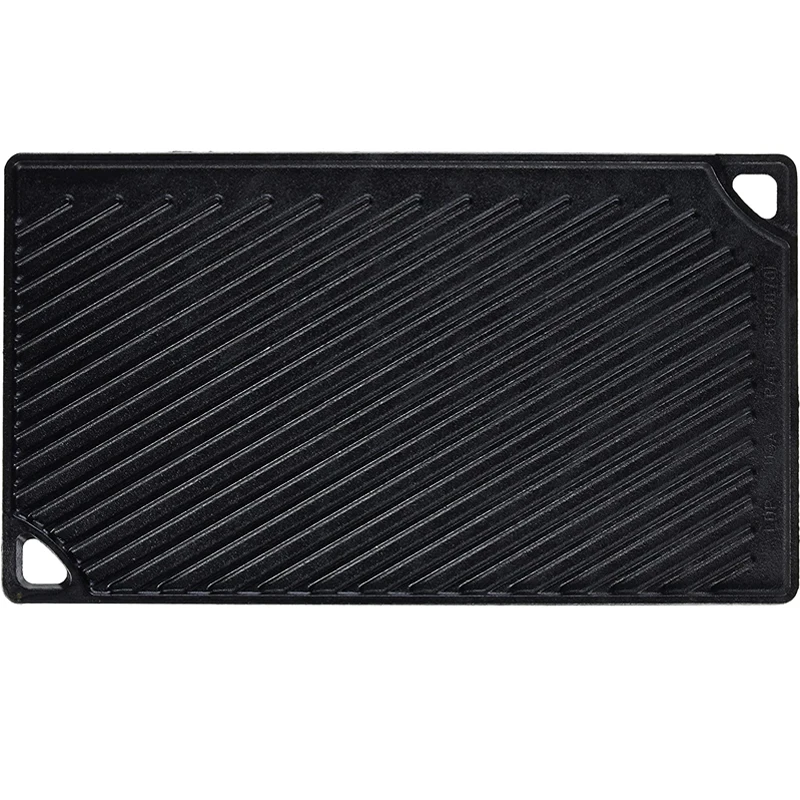 

High Quality Custom Griddle Cast Iron BBQ Grill Plate With Handle