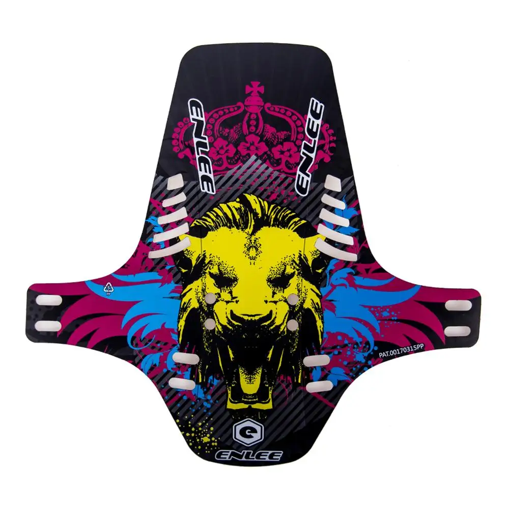 
Enlee colorful fashion and high quality environmentally friendly durable PP5 material bike fenders 