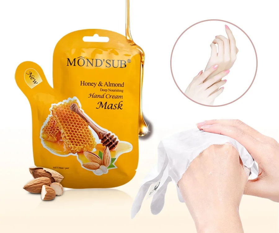 

Mond'sub Wholesale Honey and Almond Deep Nourishing Hand Cream Mask Sheet OEM