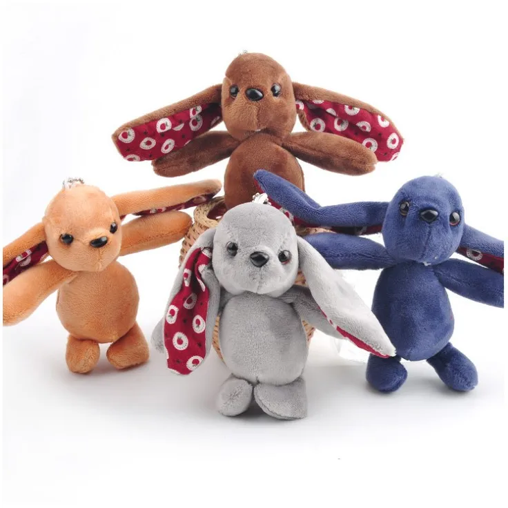 

Japanese Style Genuine Plush Keychain cute bunny lanyard key chain, As picture or customized