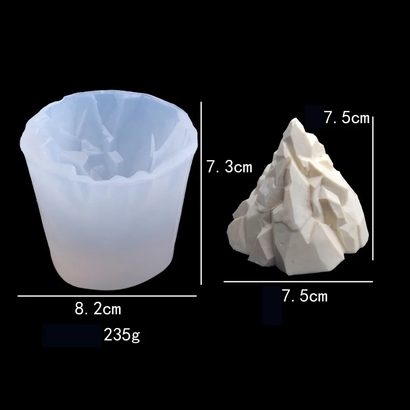 

Mountain Mousse Iceberg Epoxy Mold Cake Decoration Ice Cream Plaster Mold DIY Baking Tool Wholesale, As picture