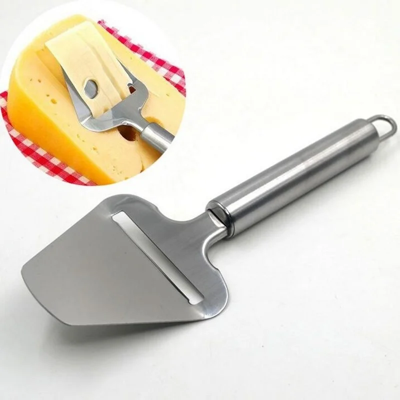 

Silver Stainless Steel Cheese Peeler Cheese Slicer Cutter Butter Slice Cutting Knife Kitchen Gadget Cooking Cheese Tools