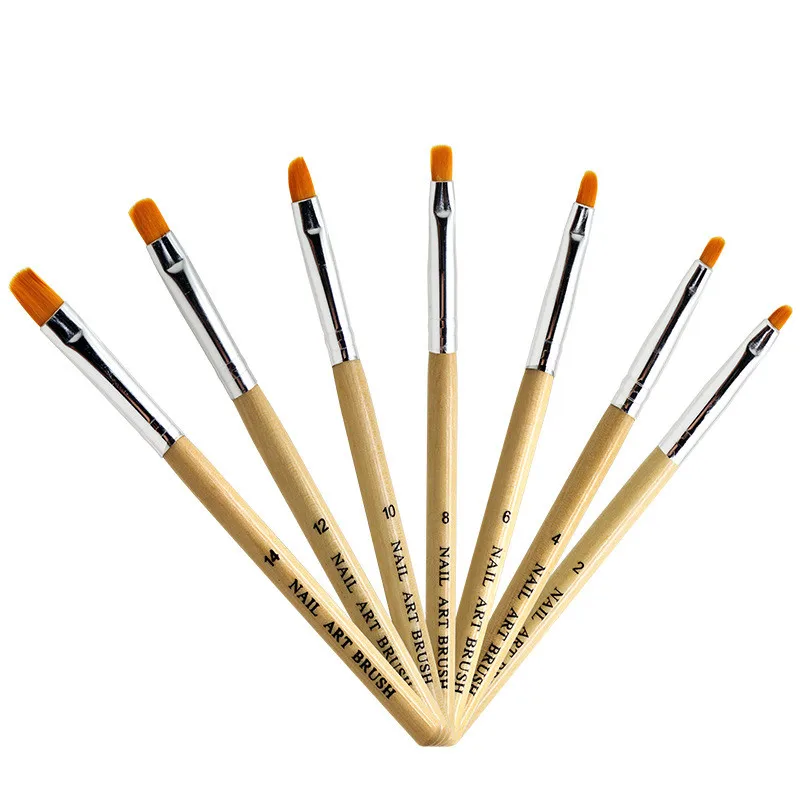 

Nail art brush Manicure brush  wooden rod phototherapy Nail brush pen set For French phototherapy manicure