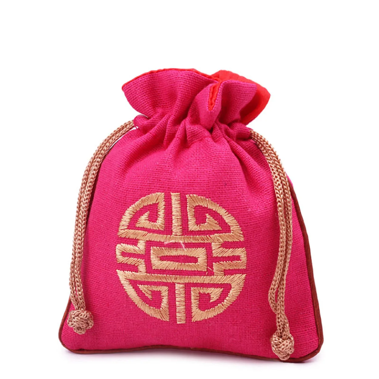 

High Quality Drawstring Jute Bag Burlap Jewelry Gift Bag Premium Blue Black Pink Multi Color Drawstring Bag