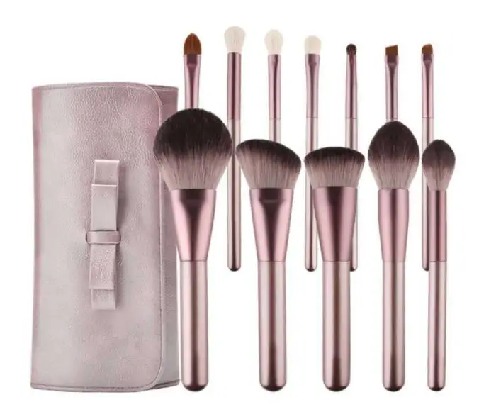 

Make up brush set make up tool wood handle soft make up brush, Customized color