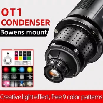 

OT1 Bowens Mount Focalize Conical Snoots Photo Optical Condenser Art Special Effects Shaped Beam Light Cylinder W/lens Color Gel